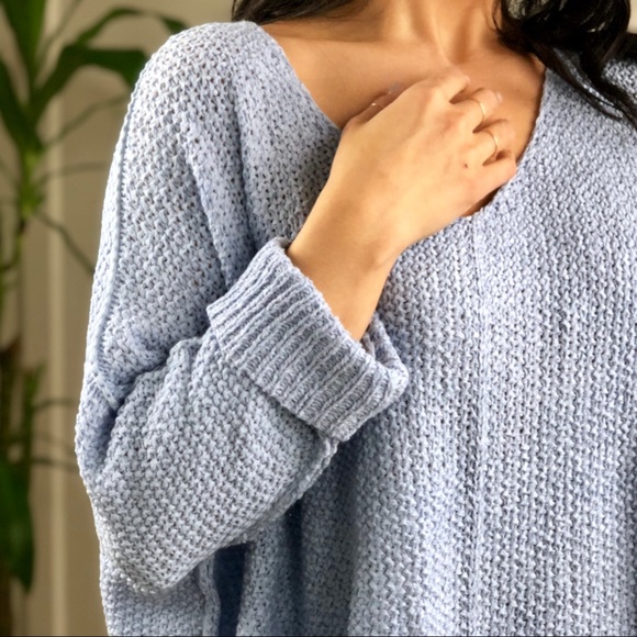 SWIFT ICE BLUE Folded Cuffs Sweater - Picture 5 of 8